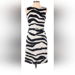 Banana Republic Zebra print Linen dress